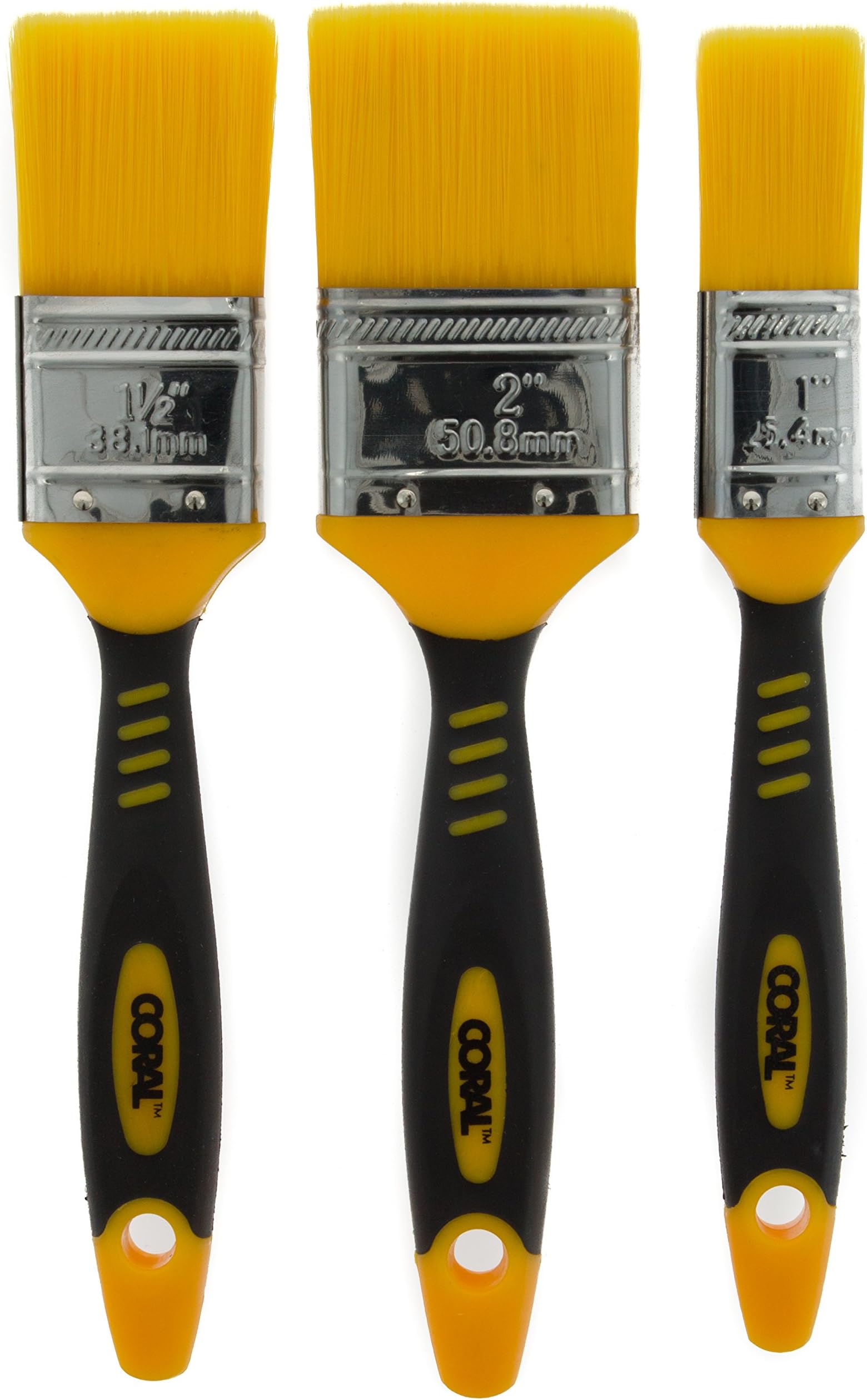 31416 Zero-Loss 3 Paint Brush Set for a Seriously Good Finish and No Bristle Loss set 3 piece brush pack