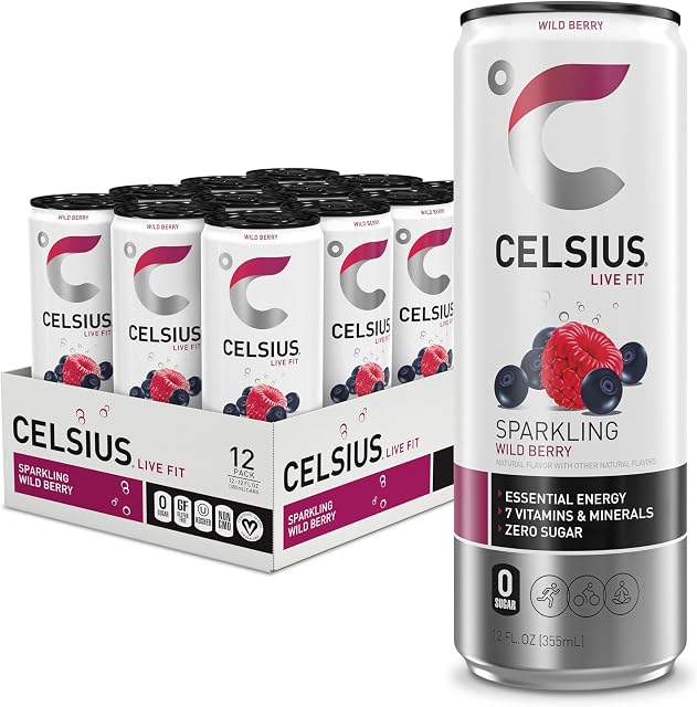 CELSIUS Sparkling Wild Berry Sugar Free Energy Drink