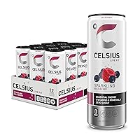 Vista 16 de CELSIUS Fizz Free Blue Razz Limonada, Bebida Energética Sin Azúcar, 12 Onzas Líquidas (Paquete de 12)
