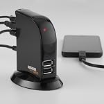 Amazon Basics 7 Port USB 2.0 Tour Hub avec 5V/4A Adaptateur de puissance