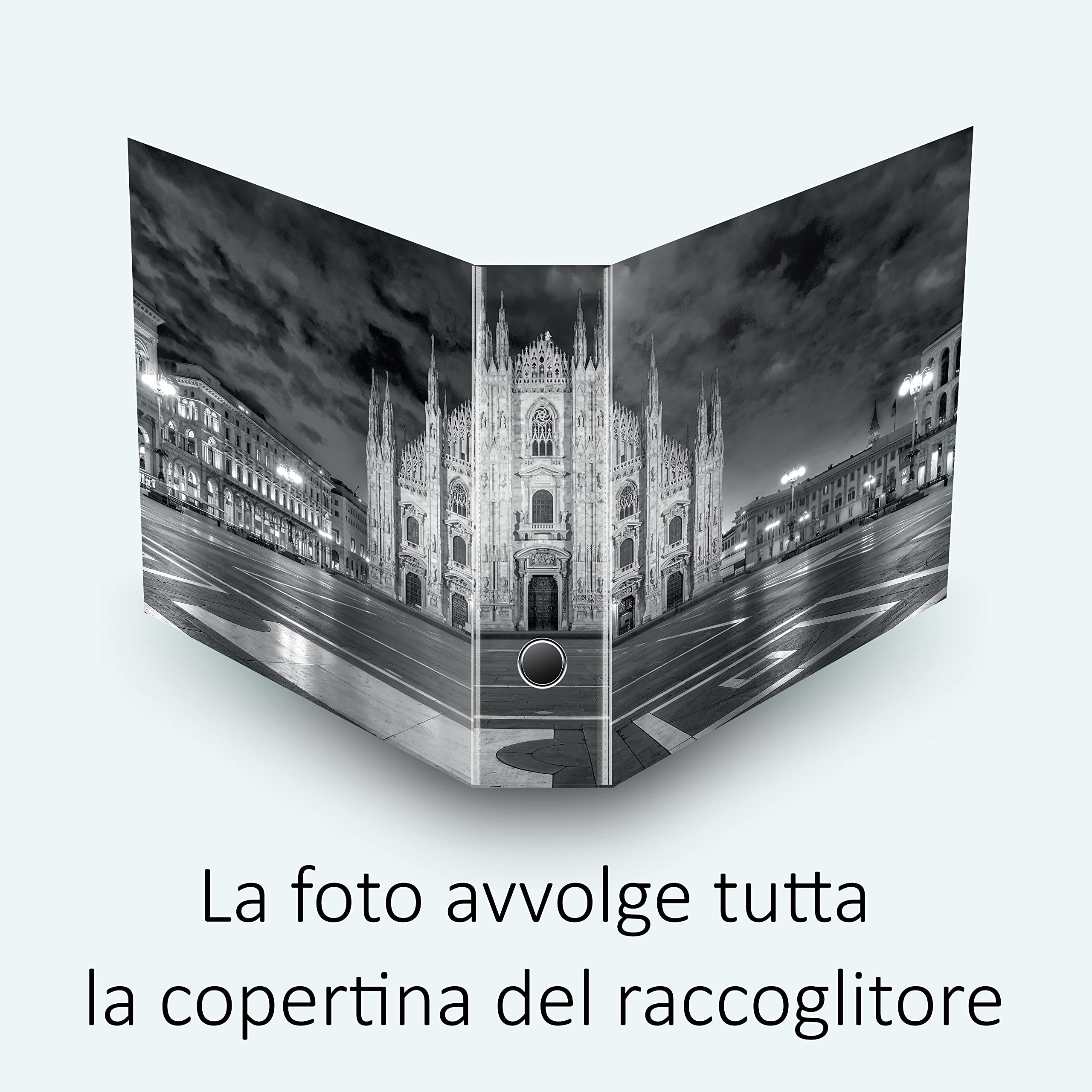 Set da 5 raccoglitori ad anelli - Duomo di MIlano (H31 cm con 2 anelli)