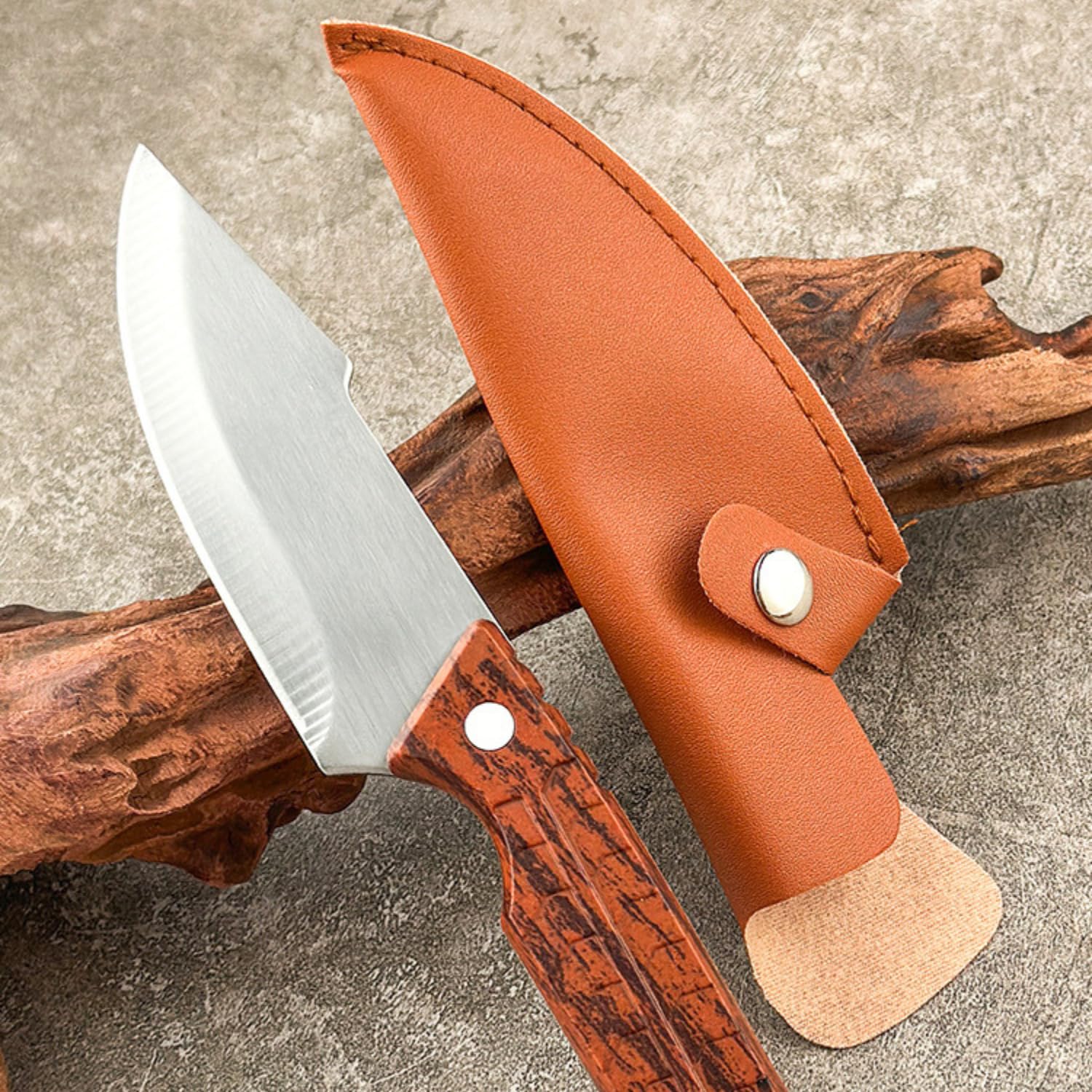Kneefcy Wide Blade Stainless Steel Knife with ABS Handle β Kitchen Knife for Cutting, Slicing and Chopping Meat, Vegetables, Fruits and Household Cooking Utility Multipurpose Daily Tool 1