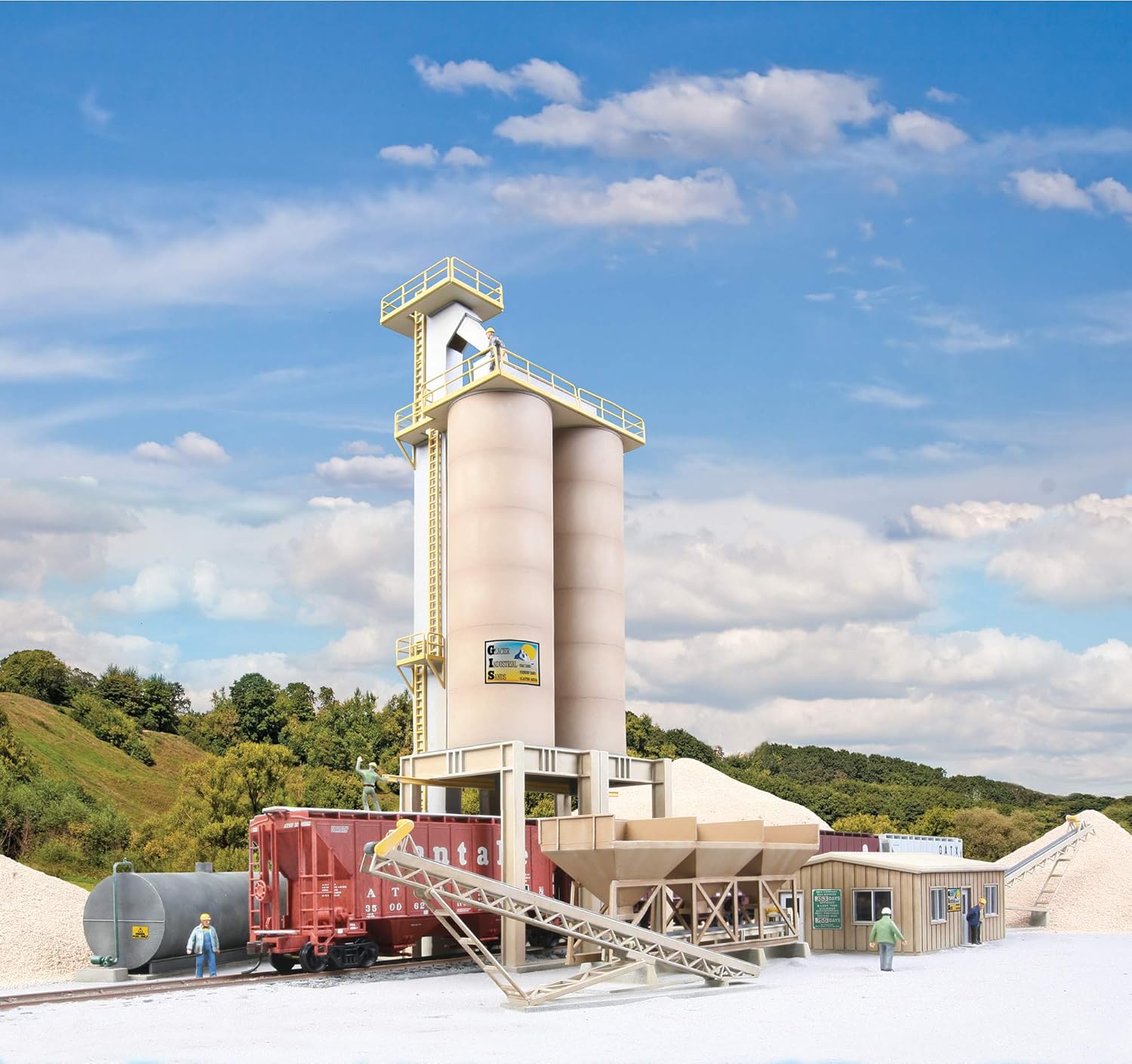 Walthers Cornerstone Glacier Industrial Sands 933-4035 HO Scale Model Railroad - Structure Kit