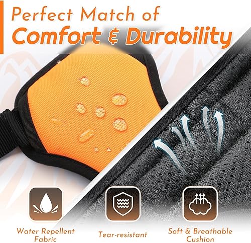 Miniatura 189 de Eagloo Arnés para perro de tamaño mediano, chaleco de servicio sin tirones con tiras reflectantes y asa de control, ajustable y cómodo para caminar