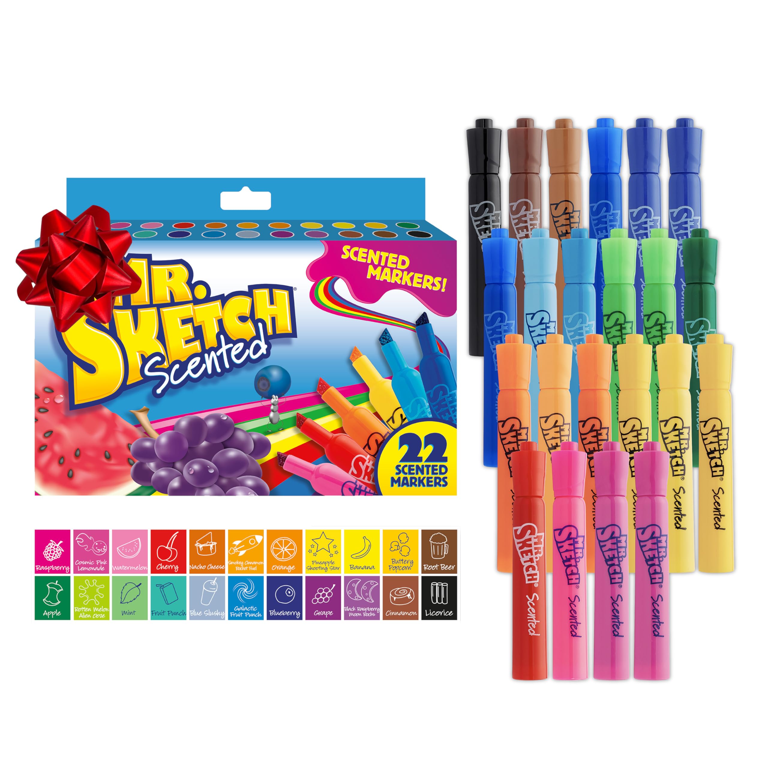 Mr. Sketch Chiseled Tip Marker, 22 Assorted Scented Markers (2054594)