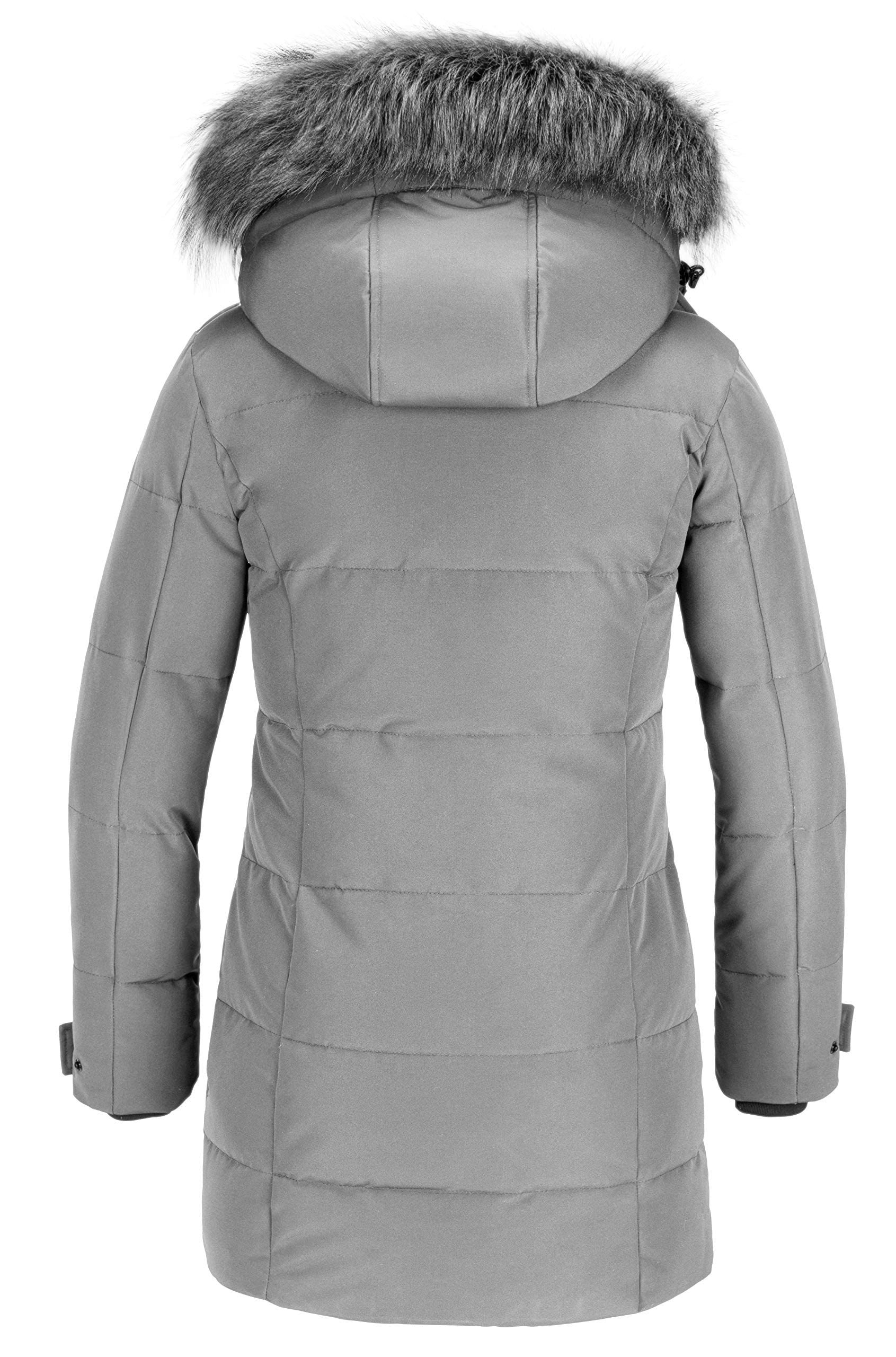 Wantdo Abrigo de Invierno para Mujer Chaqueta Acolchada cálida de Tallas Grandes con Capucha Parka Larga Impermeable y Cortaviento para Exteriores