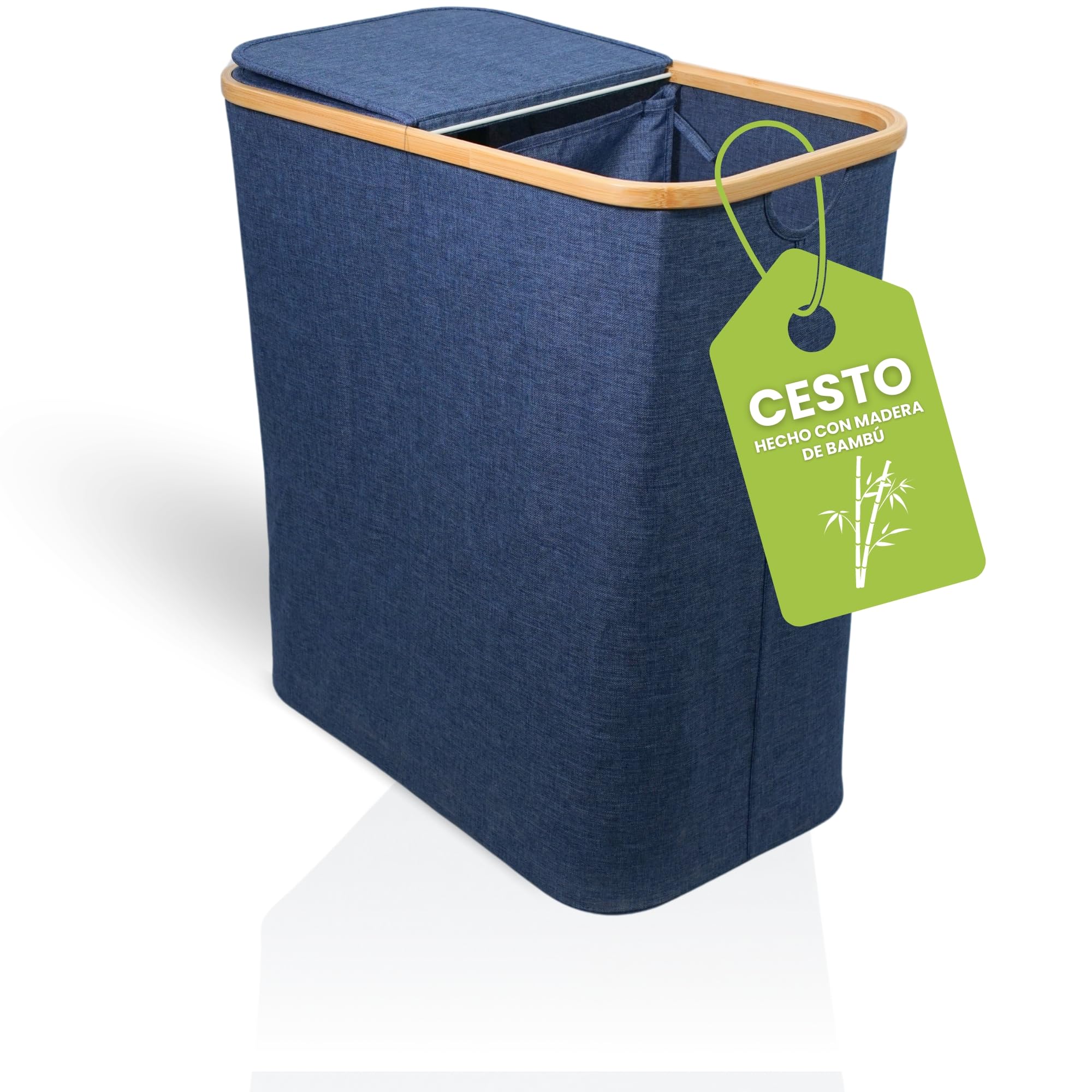 Cestino Per La Biancheria In Bambù Coperchio Rimovibile Legno Chiaro Kalutara 68222824