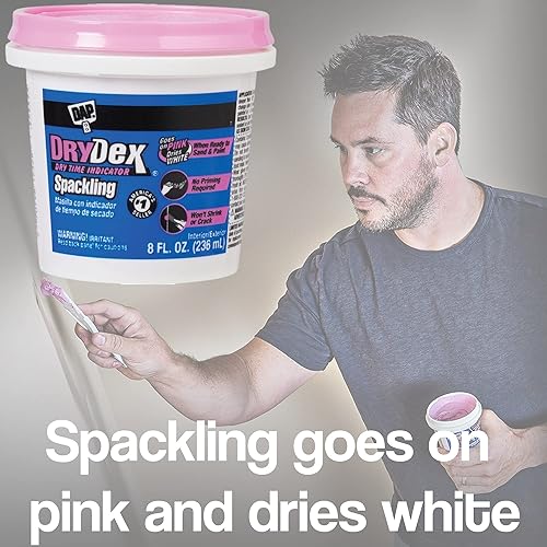 Miniatura 6 de Do it Best Kit de reparación de paneles de yeso, DAP Drydex (paquete de 2) - Parche compuesto para juntas - Llenador de agujeros de uñas, masilla de