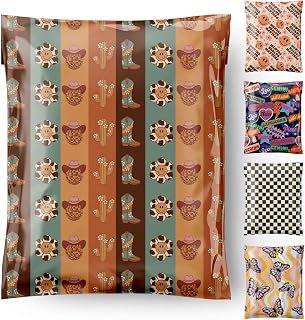 Cute-AF-Mailers Poly Mailers 10x13 inch 100 Pack Plastic Shipping Bags Mailing Envelopes Waterproof Self Seal Tamper Proof Tear-Resistant for Packaging Books Small Business Supplies Western Wild West