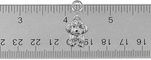 Miniatura 4 de Regalos Havaneses para mujer, dije de plata de ley Havanese para pulsera con dijes, hecho a mano en los Estados Unidos