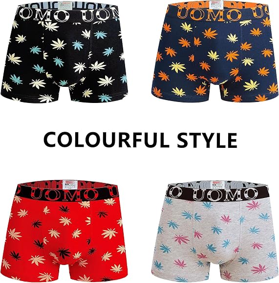Boxers Garçon Lot De 4 - Coton Doux Respirant | Taille 6-16 Ans | Multicolore | Confort Et Liberté De Mouvement