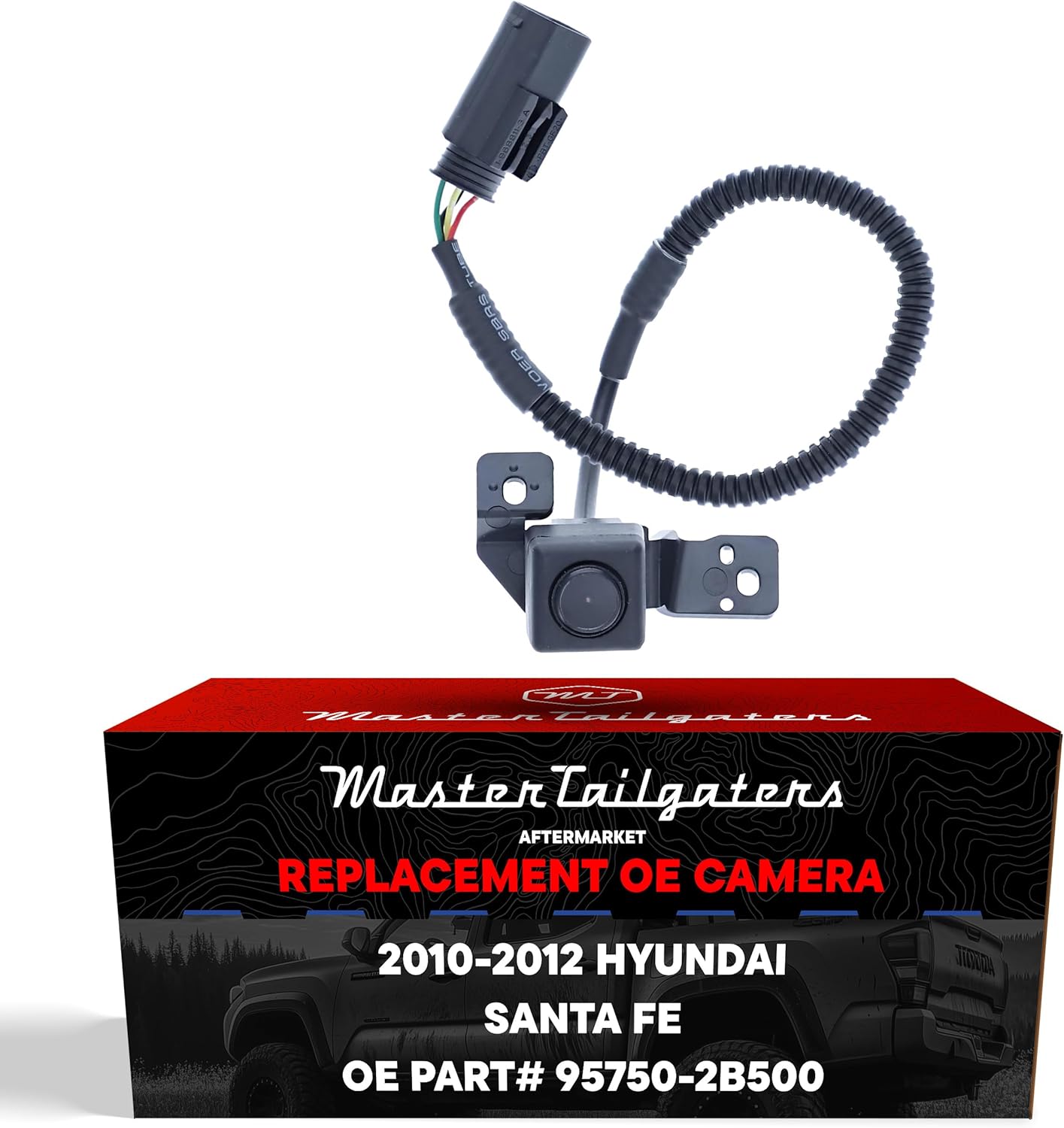 Master Tailgaters Replacement for Hyundai Santa Fe (2010-2012) Rear View Backup Camera OE Part # 95750-2B500