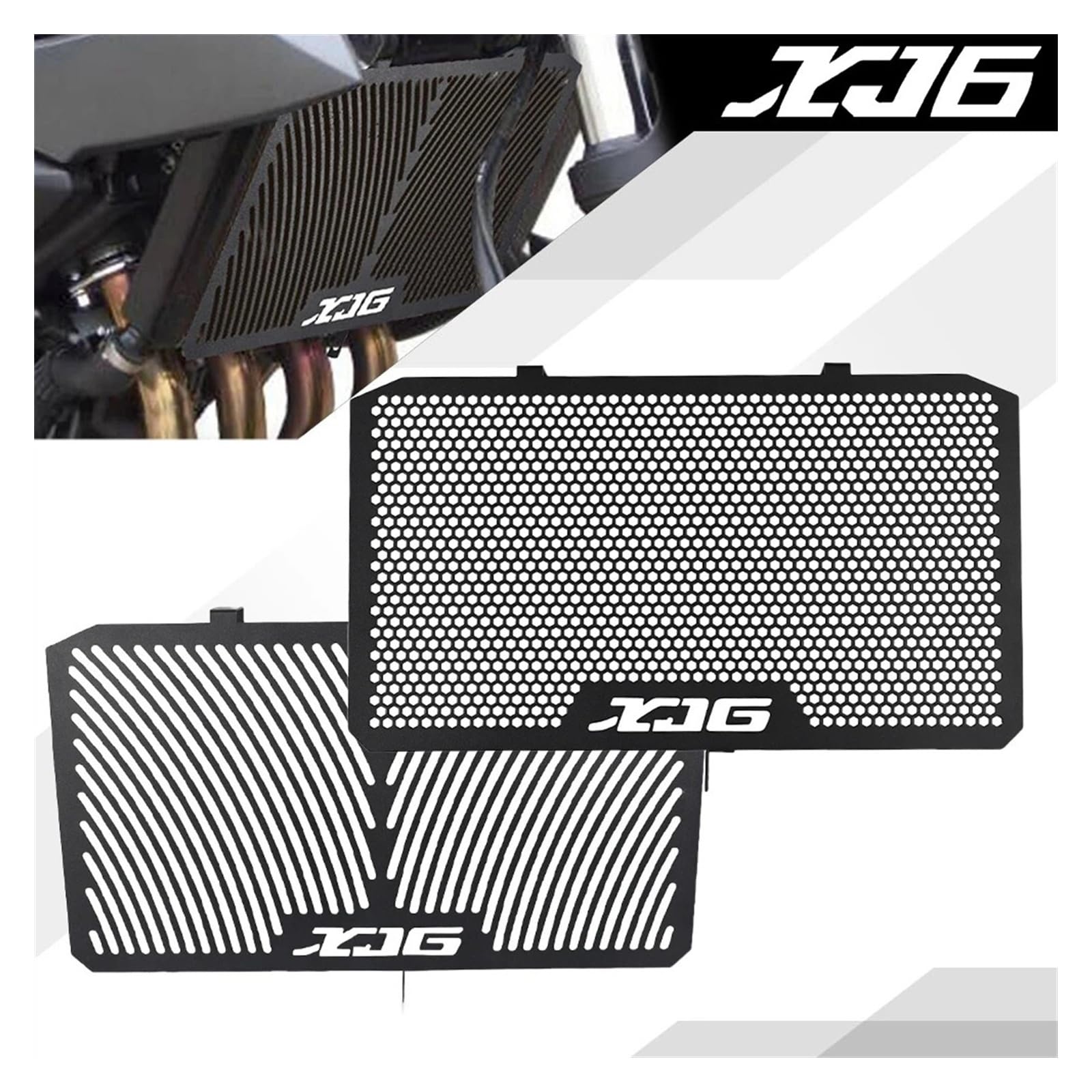 Générique Grille de Protection de radiateur de Moto Compatible avec Yamaha XJ6 XJ-6 Diversion F 2009-2012 2013 2014 2015