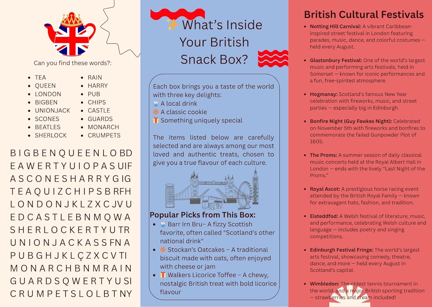 British Snack Care Package - Variety Pack of Treats from UK - Snack Box for Kids and Adults - Gift Basket of Delicious Sweets by Lecsa Specialty Snacks