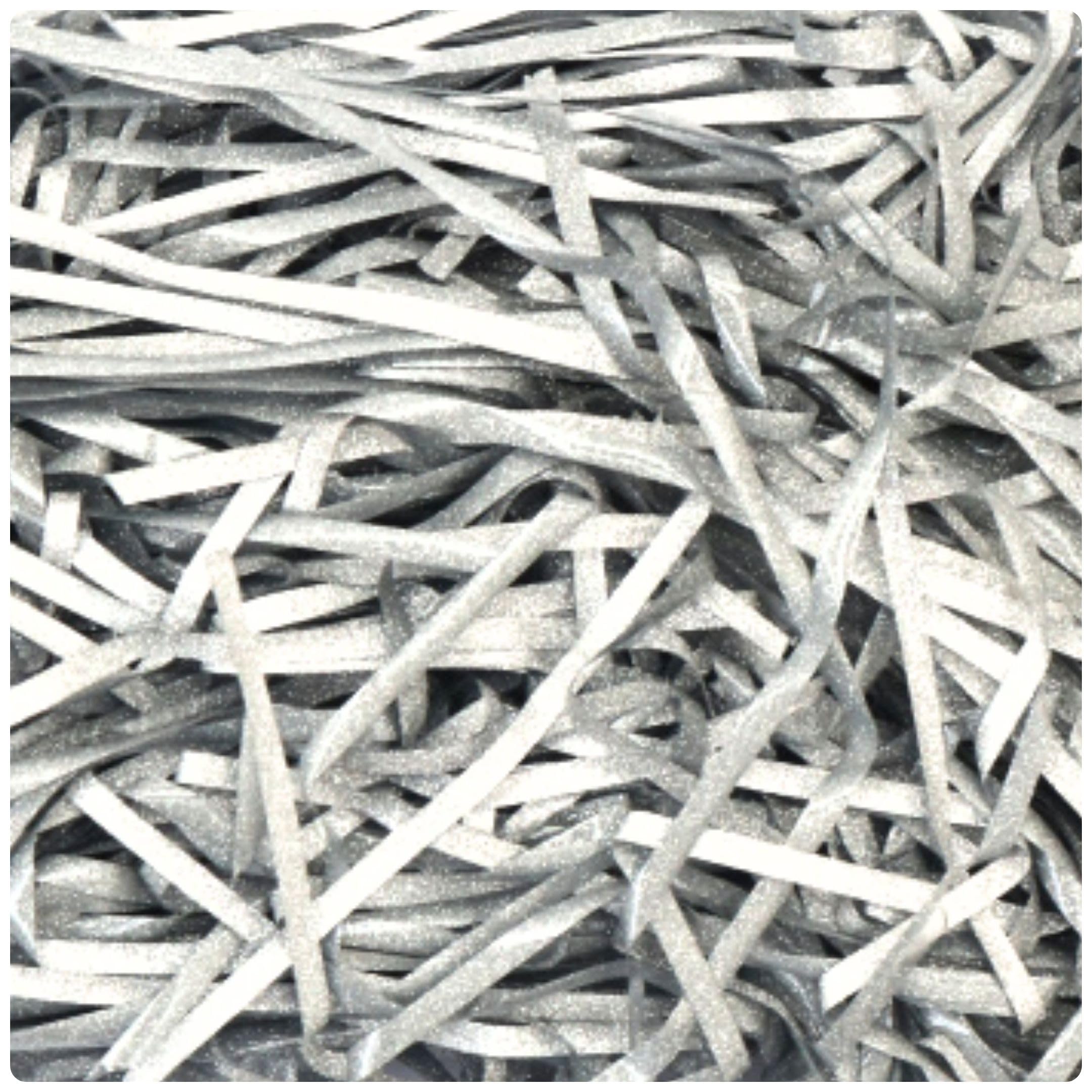 Akh Silver Akh® Christmas Shredded Foil | Metallic Gift Filler & Hamper Shred For Gift Boxes, Baskets & Xmas Hampers | Decorative Gold & Christmas Packaging Shred (Silver)