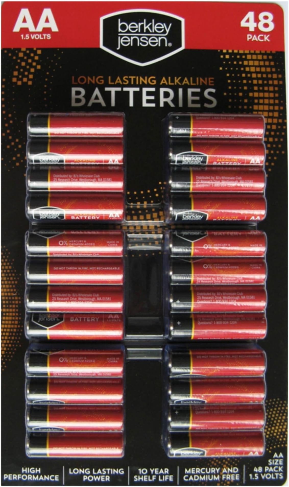 AA Alkaline Batteries, 48 ct.