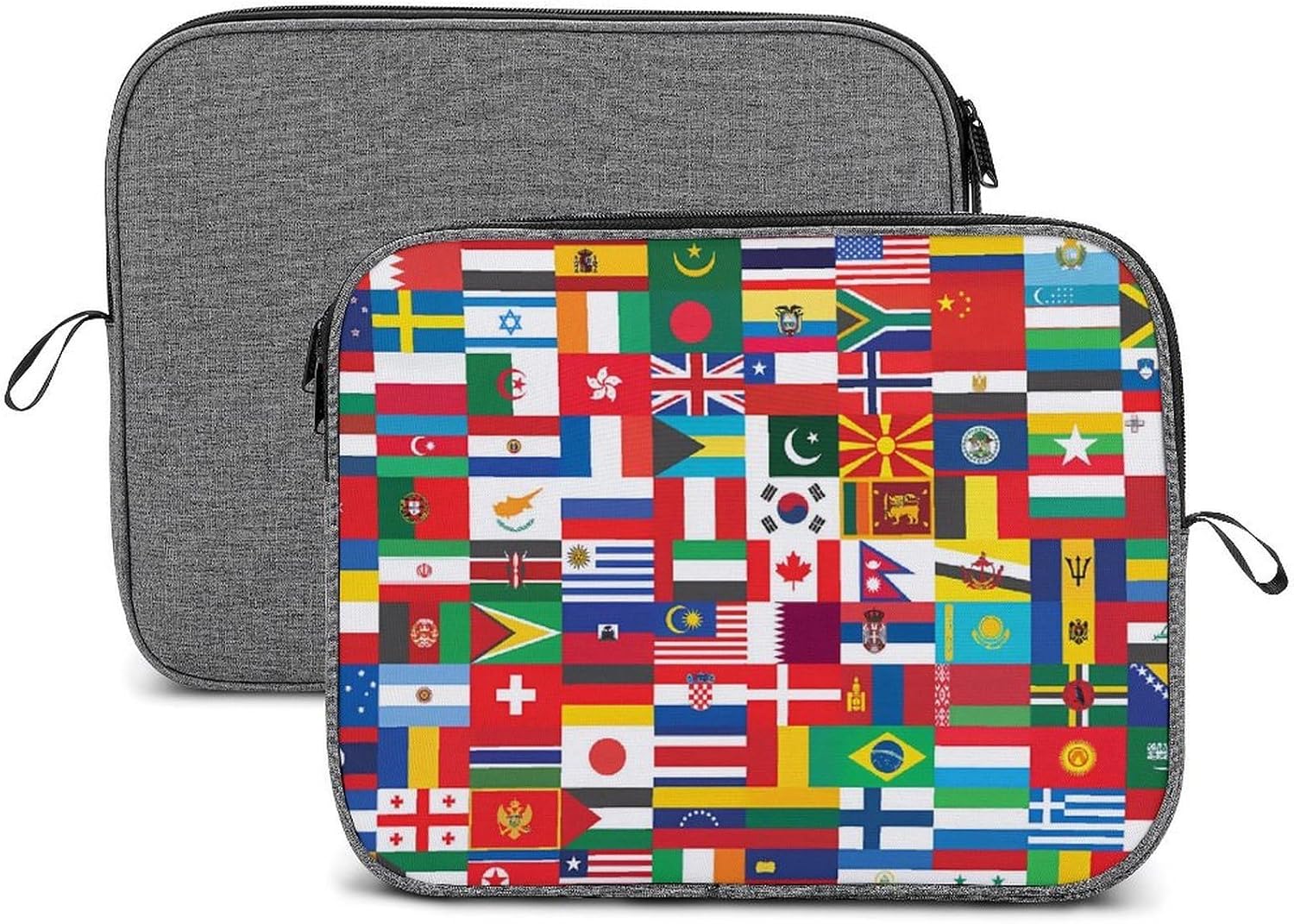 World Country Flags Funny Laptop Sleeve Case Briefcase Protective Carrying Cover for 13 14 Inches