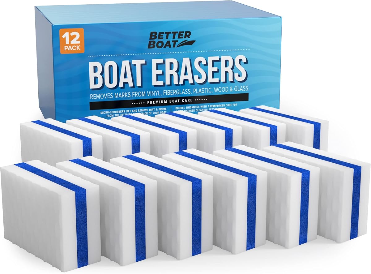 Borradores para barcos de Better Boat, esponja limpiadora para marcas de desgaste y suciedad | Accesorios y regalos marinos, seguros en el casco de cubierta de gelcoat de vinilo de fibra de vidrio