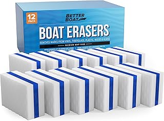 Premium Boat Scuff Erasers, Boating Accessories for Cleaning, Gift for Pontoon, Fishing, Jon Boats, Decks, Vinyl and Hull Cleaner, Gadgets for Men and Women
