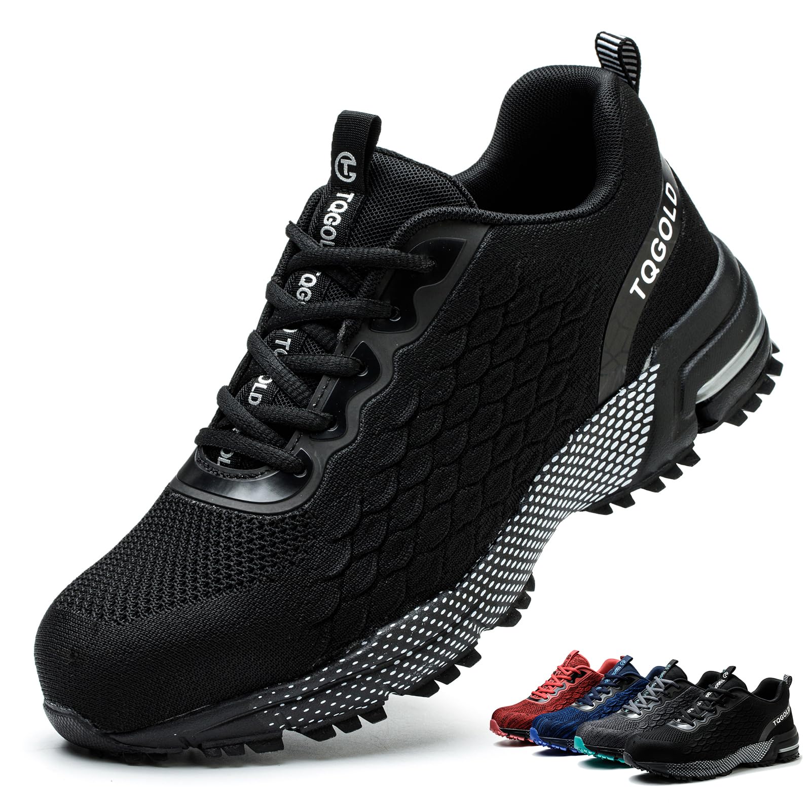 AONEGOLD Chaussures de Sécurité Hommes Femmes Légère Respirante Baskets de Sécurité Antidérapant Confortable Embout Acier Chaussures de Travail GR.36-48EU