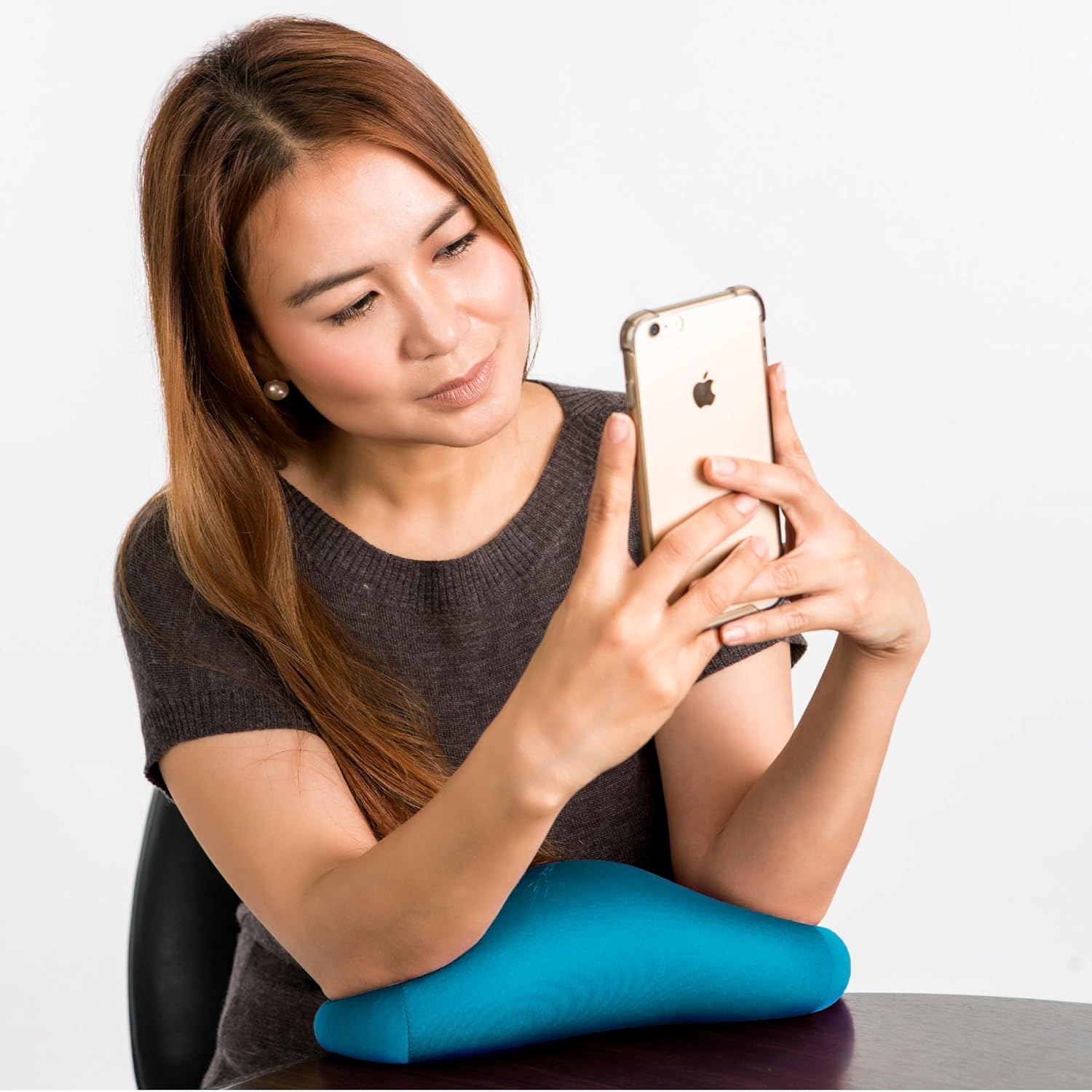 Travel Fanatics Mini Microbead Pillow – 3.5” x 8” Micro Support Roll – Ultra Compact Travel Pillow for Wrist, Knee, Neck & Lumbar – Blue - Image 9