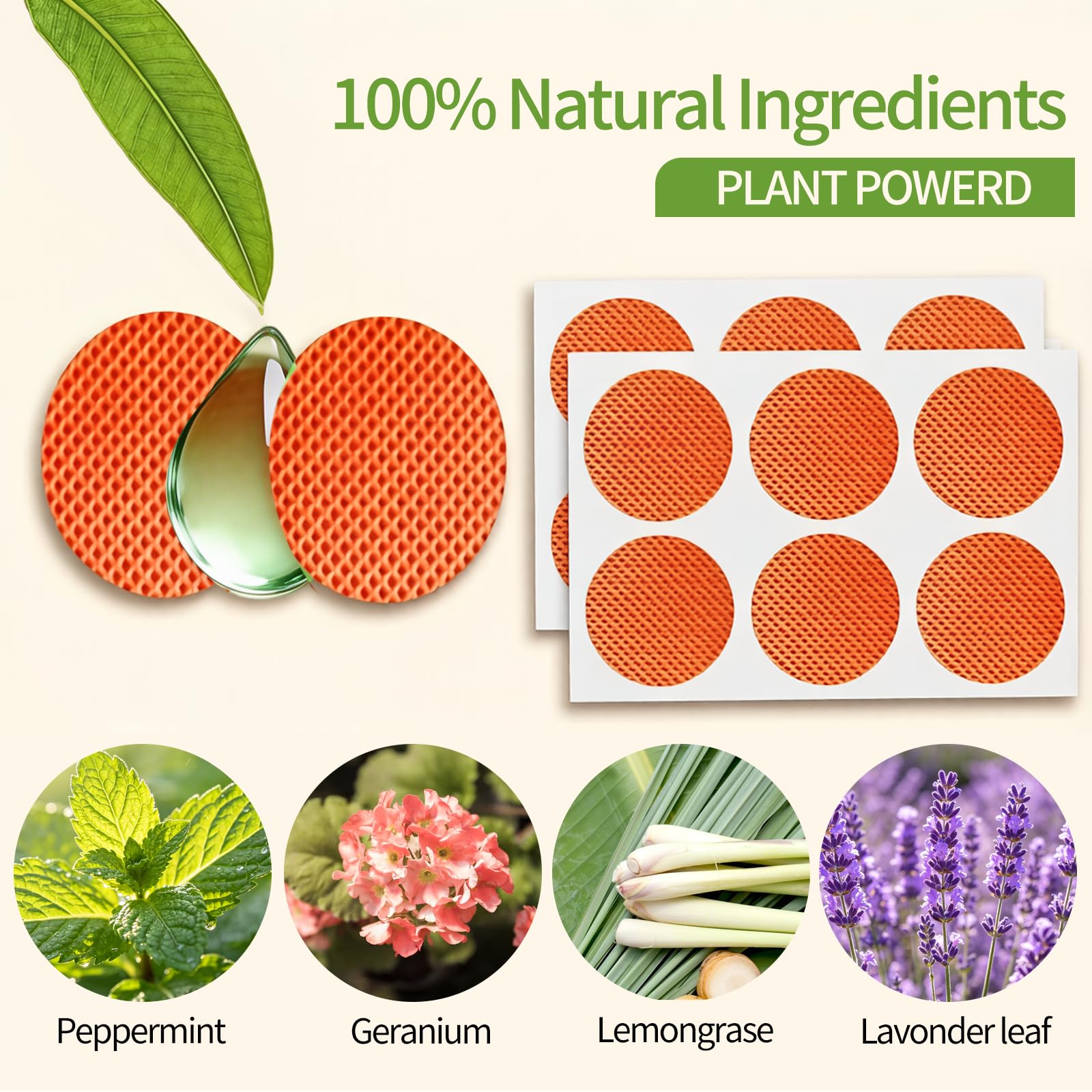 150 Count Natural Sticker Patch for Kids Adult Outdoor Indoor Travel Camping Hiking (Orange) - 2