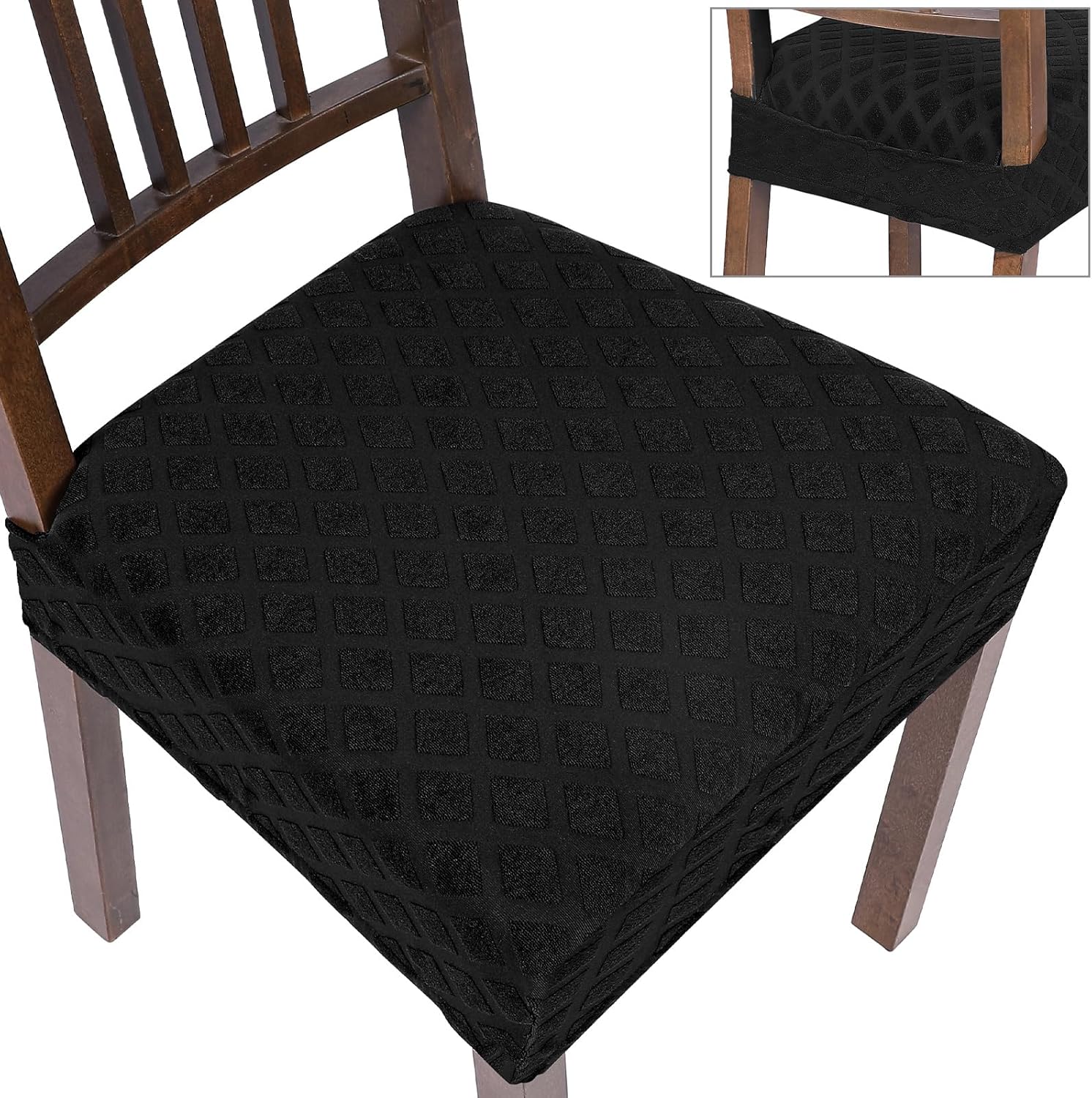 SearchI Stretch seat Covers for Dining Chairs Set of 4