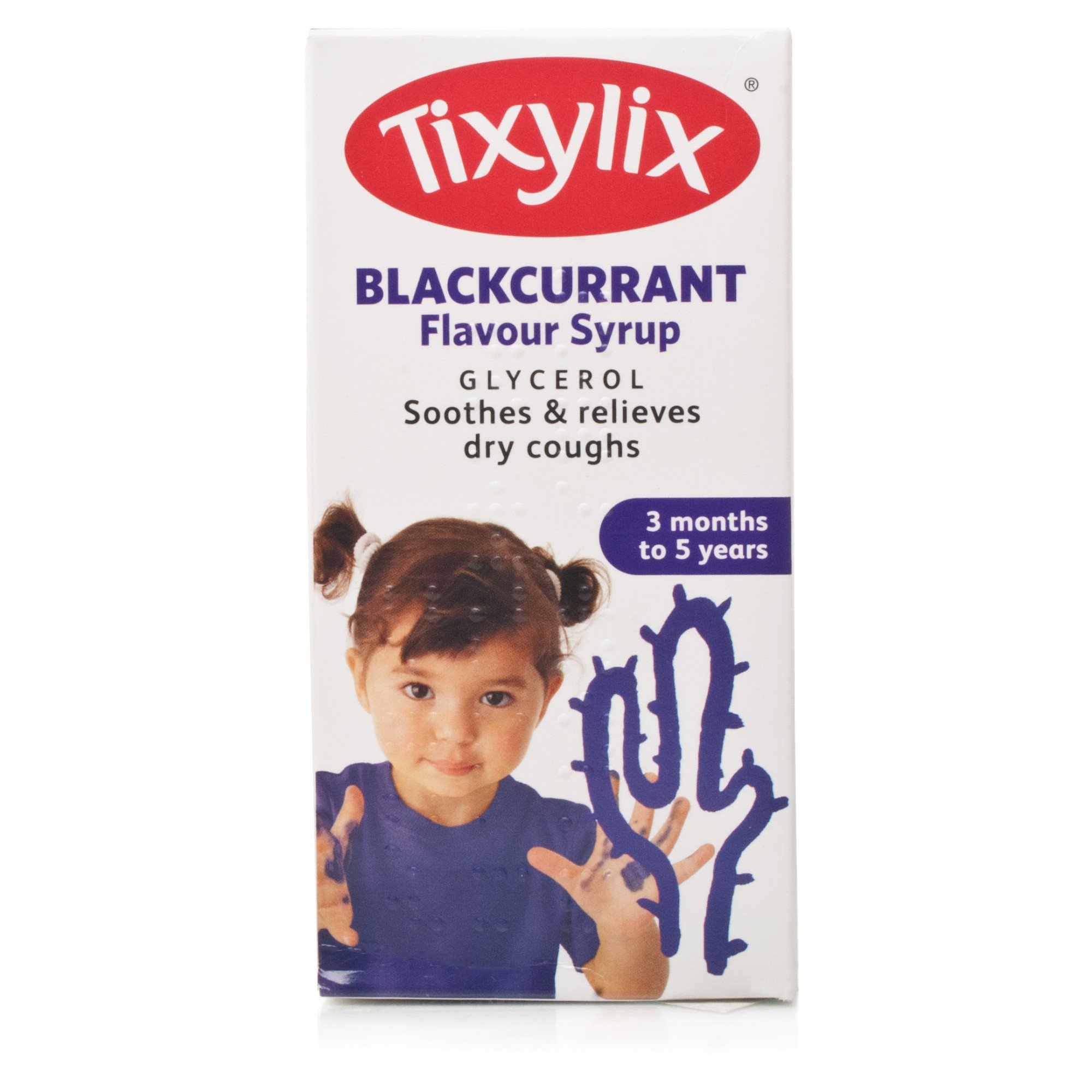 Dry Cough Relief Syrup for 3 Months to 5 Years Kid, 100 ml, Blackcurrant Flavour