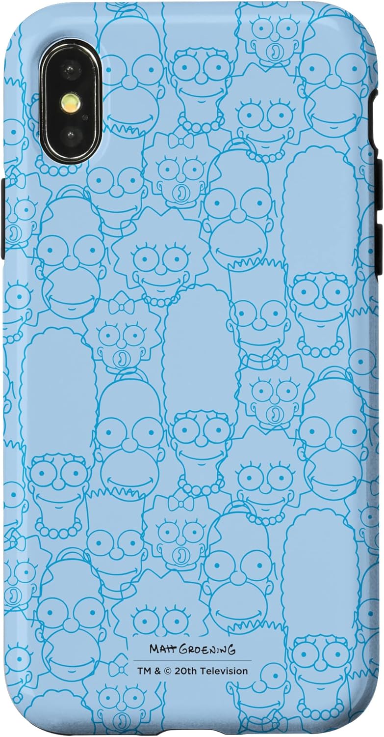 iPhone 13 The Simpsons Springfield Characters Print Case