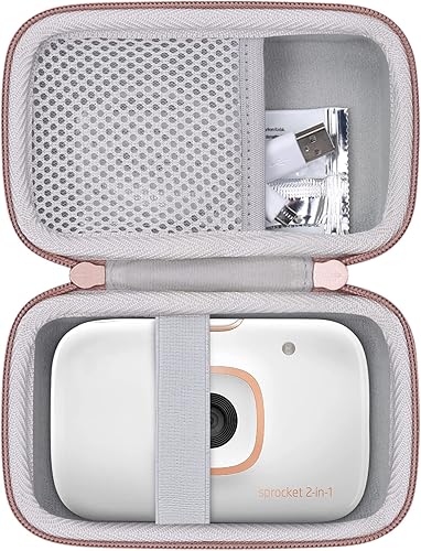 Vista 10 de co2CREA Estuche rígido de repuesto para impresora fotográfica instantánea HP Sprocket portátil de 2 x 3 (funda negra negra)