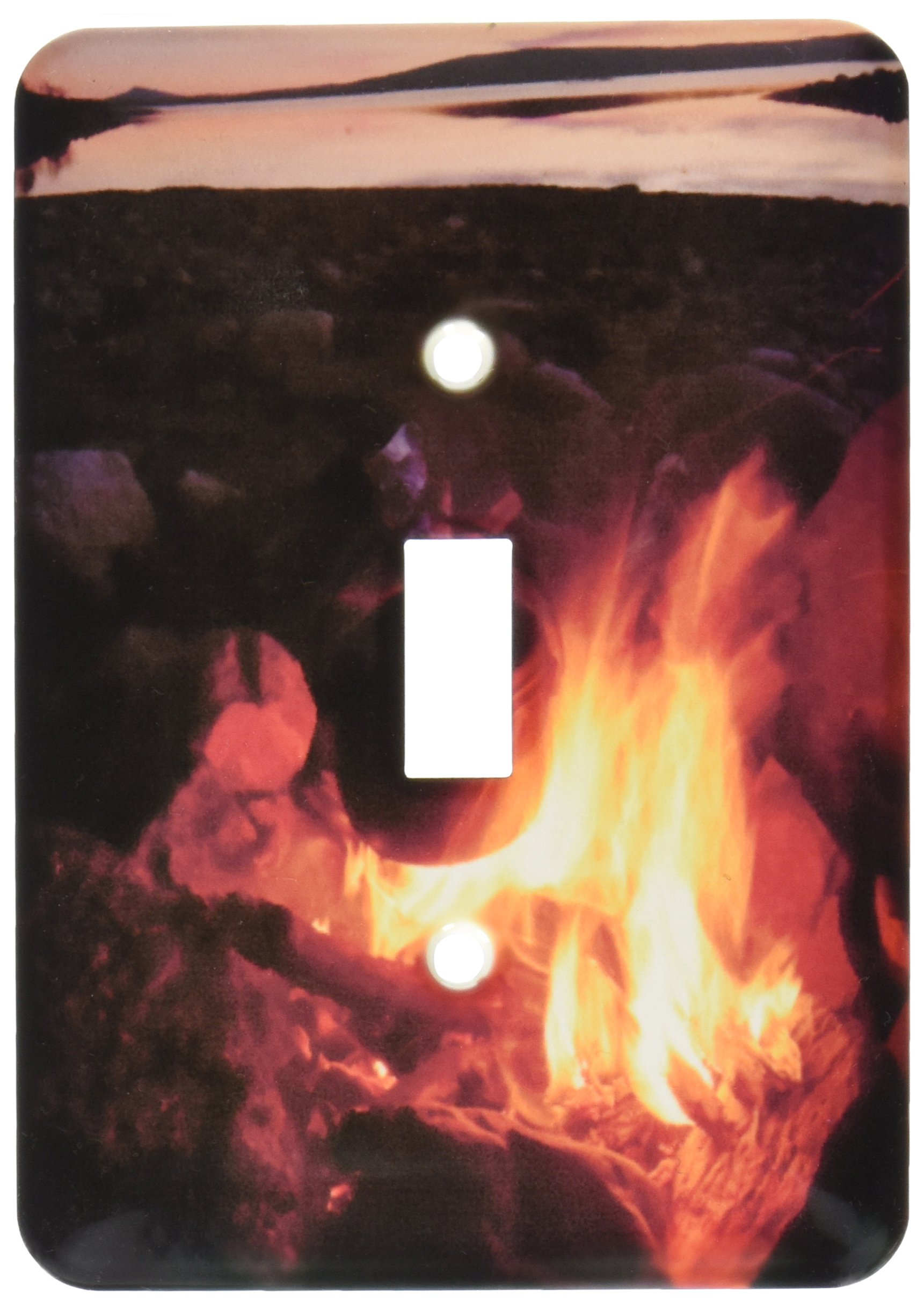 Interrupteur à baïonnette feu de camp et coucher de soleil pour ambiance chalet nordique