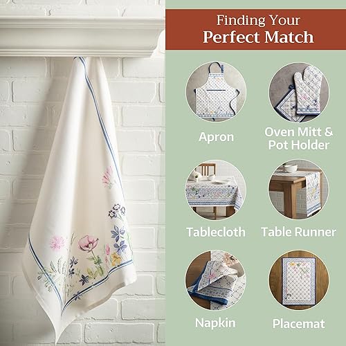 Miniatura 5 de Maison d' Hermine - Paños de cocina de 100% algodón, paños de cocina absorbentes para el hogar, cocina, comedor, cócteles y campamento, Faience