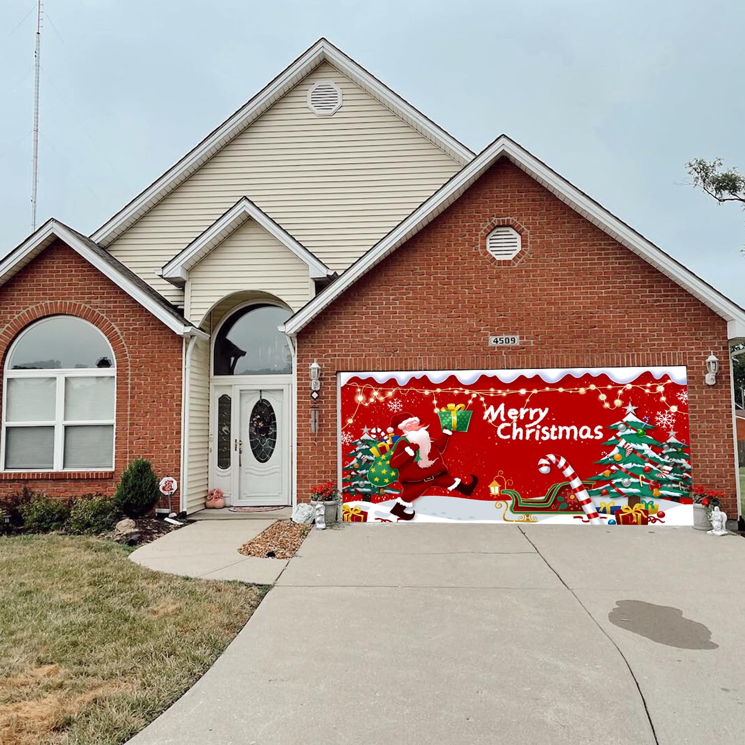 Snapklik.com : FINGUOLA Christmas Garage Door Decorations - 8x16ft