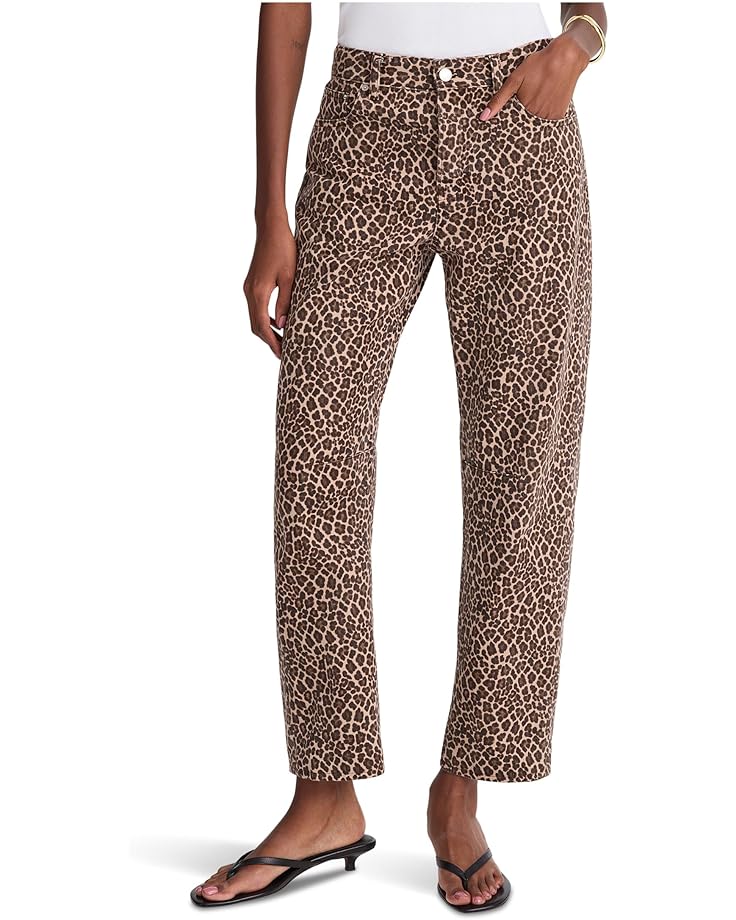 Madewell Darted Barrel-Leg Jean in Dark Mocha - Main View