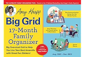 2024-2025 Amy Knapp's Big Grid Wall Calendar | Track Appointments, Birthdays & Schedules