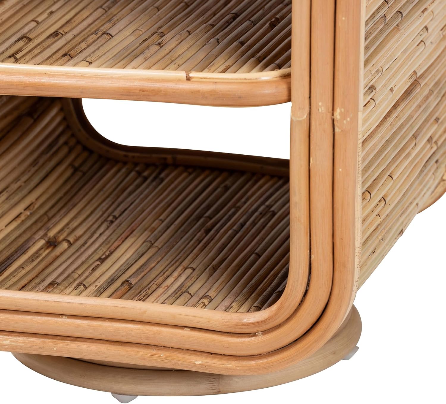 bali & pari Bethari Bohemian Natural Rattan Nightstand