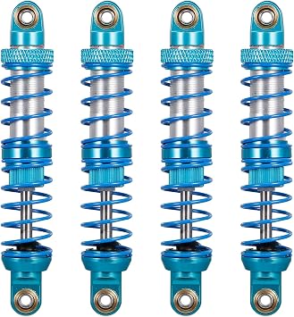 Tsolay 4Pcs Metal Shock Absorber Damper 70mm 80mm 90mm 100mm 110mm 120mm For RC Car Truck Crawler For Tamiya CC01 Modification accessories (Size : 70mm), Tsolay-01