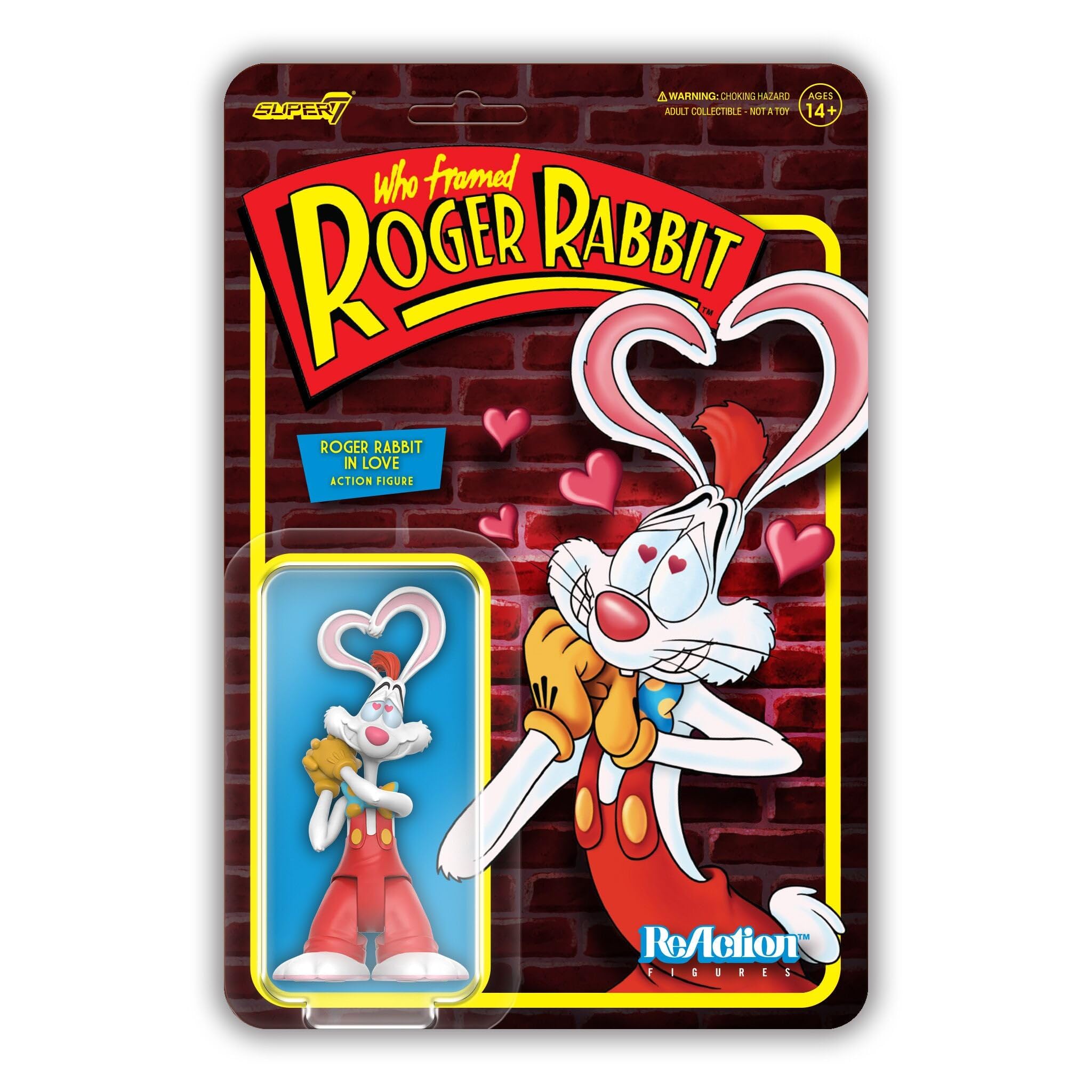 Super7 Roger Rabbit in Love Who Framed Reaction Action Figure