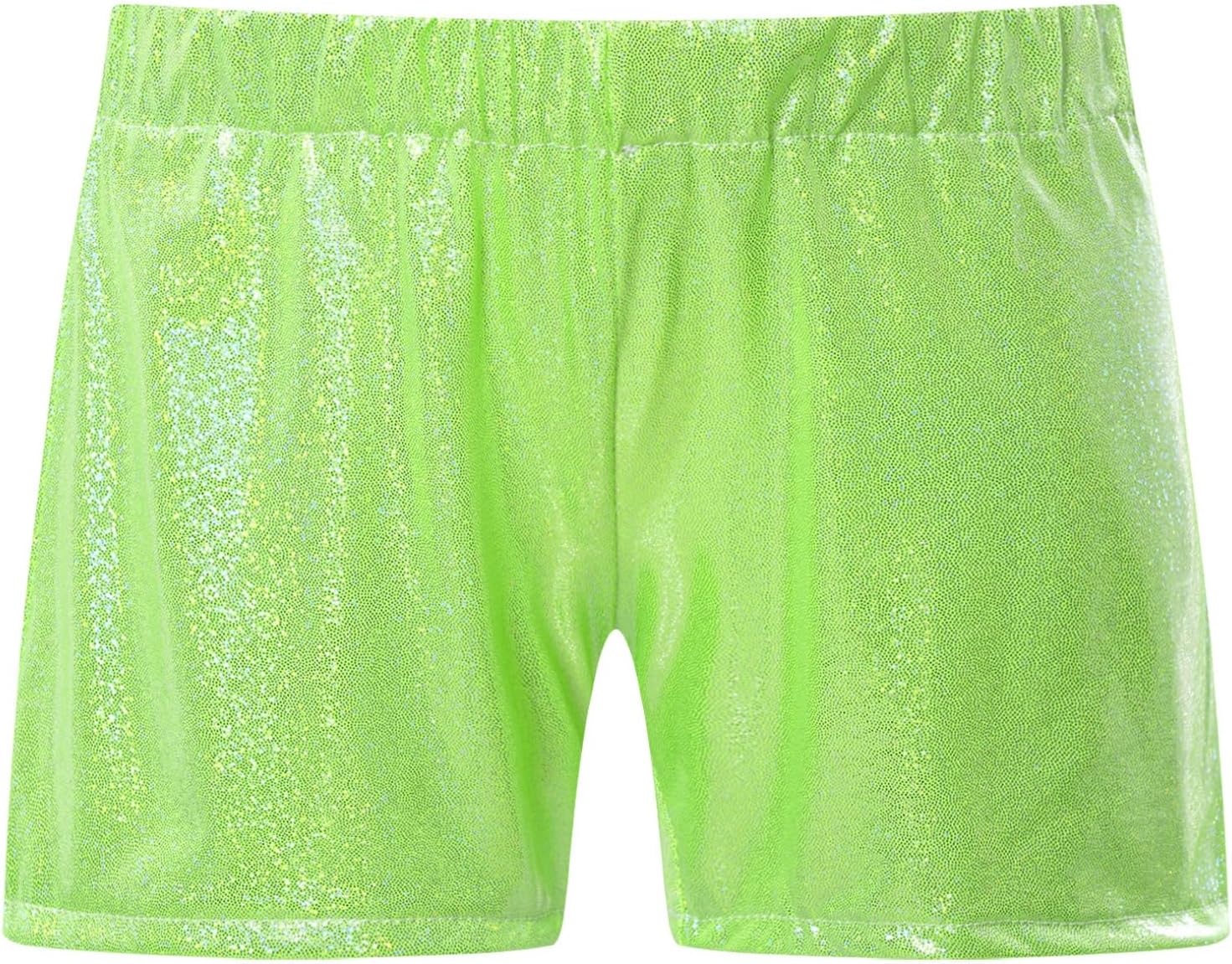 Hularka Kids Girls Sparkle Hip Hop Jazz Ballet Dance Tumbling Yoga Athletic Gymnastics Shorts Hot Pants Bottoms