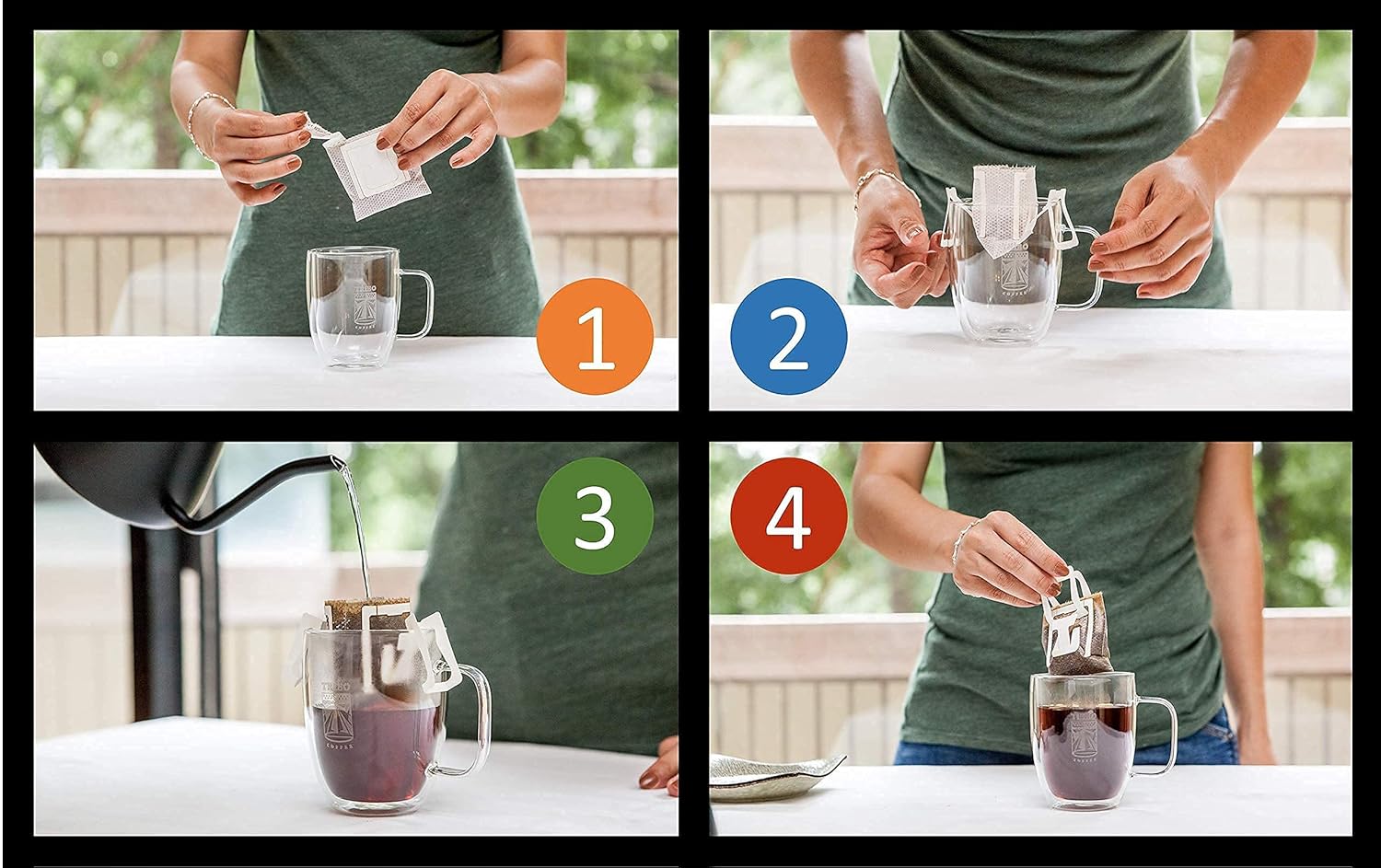Tribo Coffee Single-Serve Portable Pour Over Drip Coffee | The Wheel | 10-servings each (20 total servings)