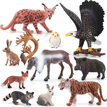 boro×borofactory　Theanimal　オブジェ Amazon.com: BRETOYIN Forest Animals Figures Playset 10PCS