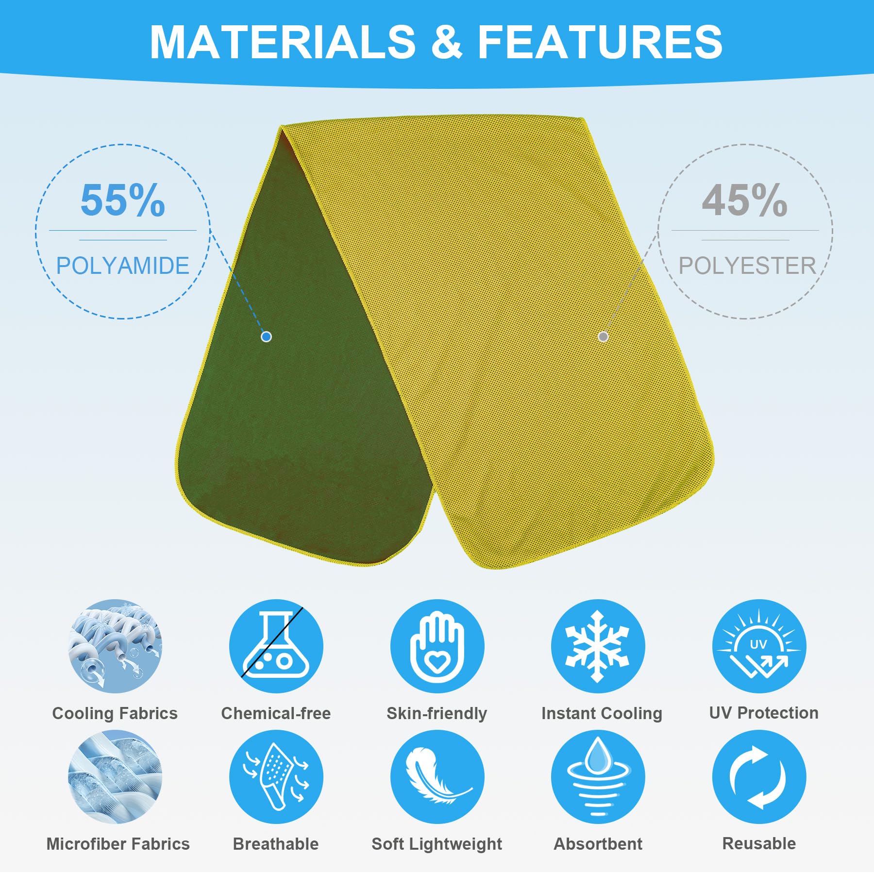 U-pick Cooling Towels Bulk 40