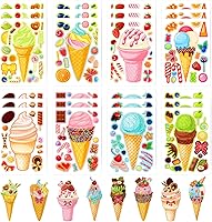 Vista 8 de 24 hojas de calcomanías de animales de granja para actividades de niños pequeños, haz tus propias calcomanías para niños, suministros de recuerdo