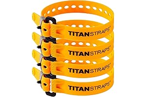 4-Pack 10" Mini Backpack Tie Down Straps Organizer