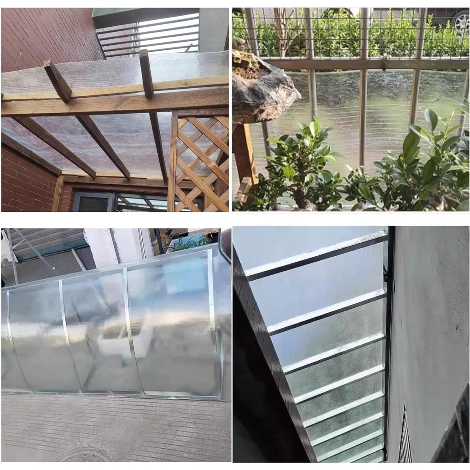 Lámina De Plástico Esmerilado Transparente | 1 Mm Grosor | Privacidad Para Balcones, Ventanas | Personalizable