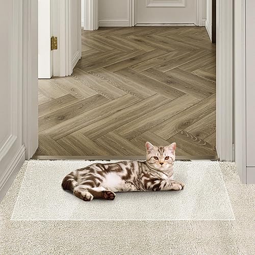 Miniatura 6 de Protector de alfombra de gato, tapón de plástico resistente para arañazos para mascotas