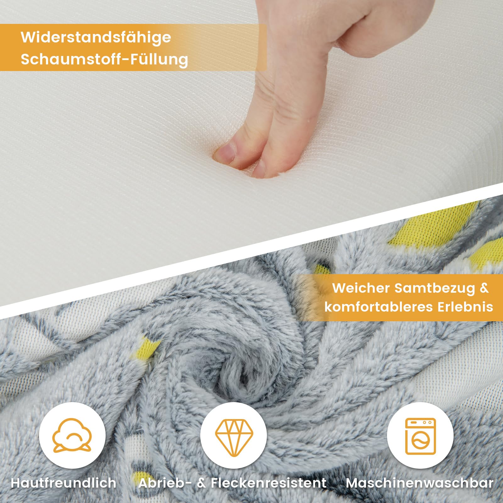 GOPLUS Kinderbank, uitklapbaar, kinderstoel met afneembare en GOPLUS Kinderbank, uitklapbaar, kinderstoel met afneembare en