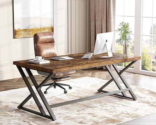 Miniatura 47 de LVB Escritorio negro, escritorio moderno para computadora de escritura para juegos para oficina en casa, mesa de computadora de estudio de madera de