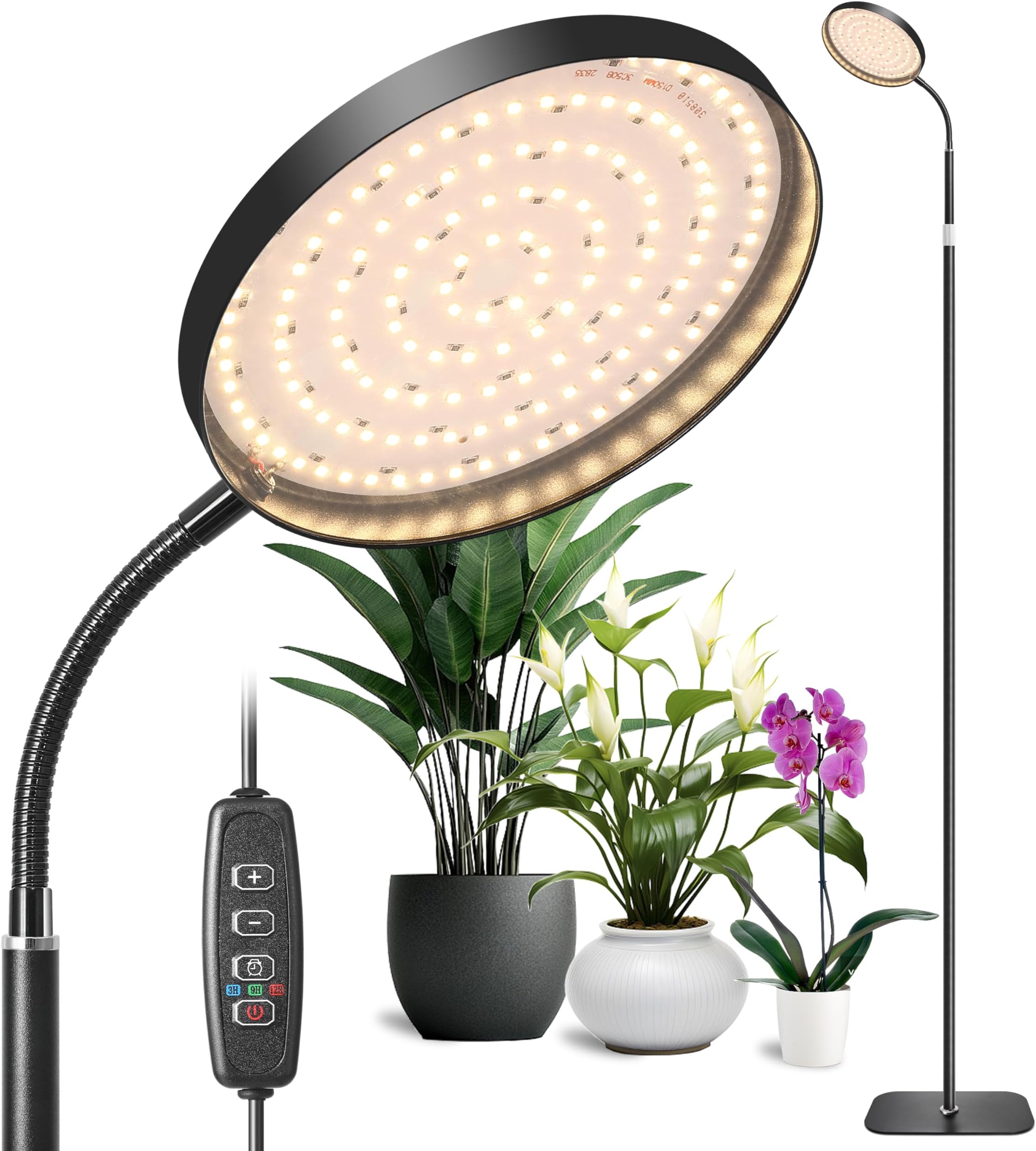 Plant Grow Light 2Pack, LED Growing Lamp Full Spectrum for Indoor Plant ...