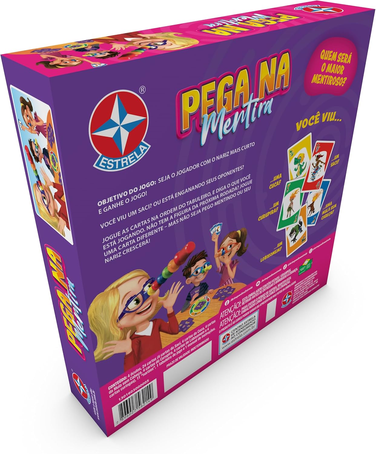 Brinquedos Estrela, Jogo Pega na mentira, Multicolor